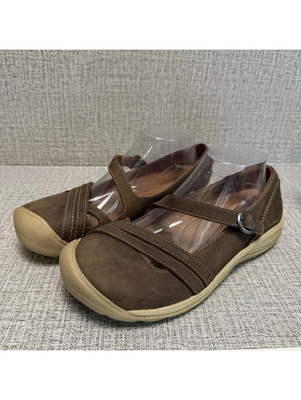 Keen Shoes Womens Size 9.5 Brown Leather Presidio II Mary Jane Comfort Flats